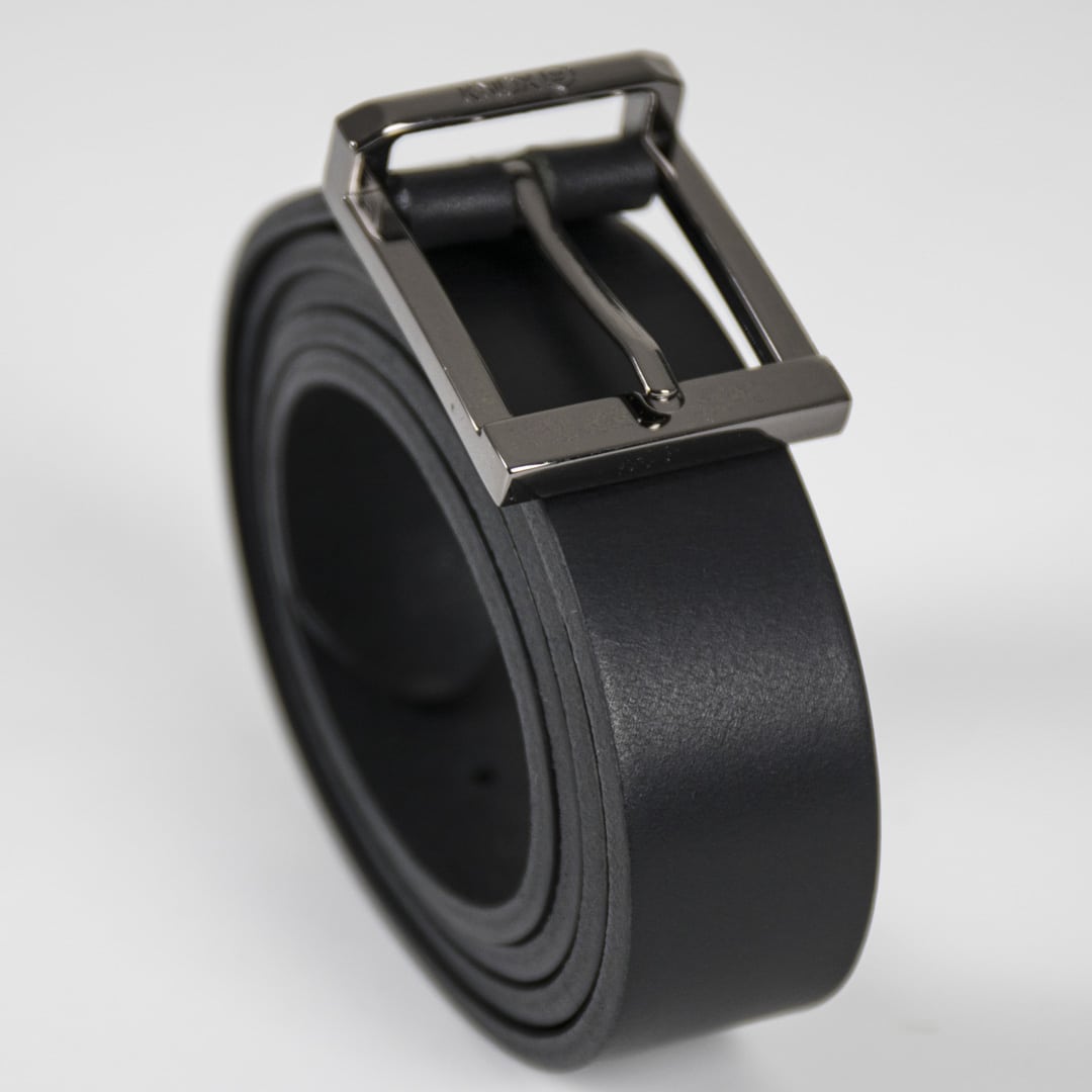 Men’s Leather Belt – Black - Knox