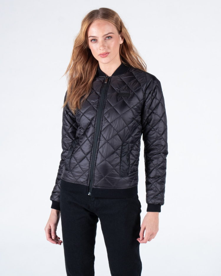 bomber quilted jacket womens