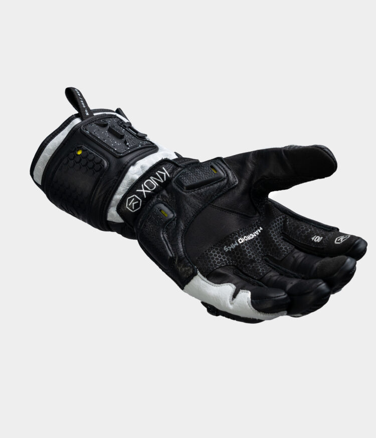 Handroid Motorcycle Gloves MK5 – B/W - Knox
