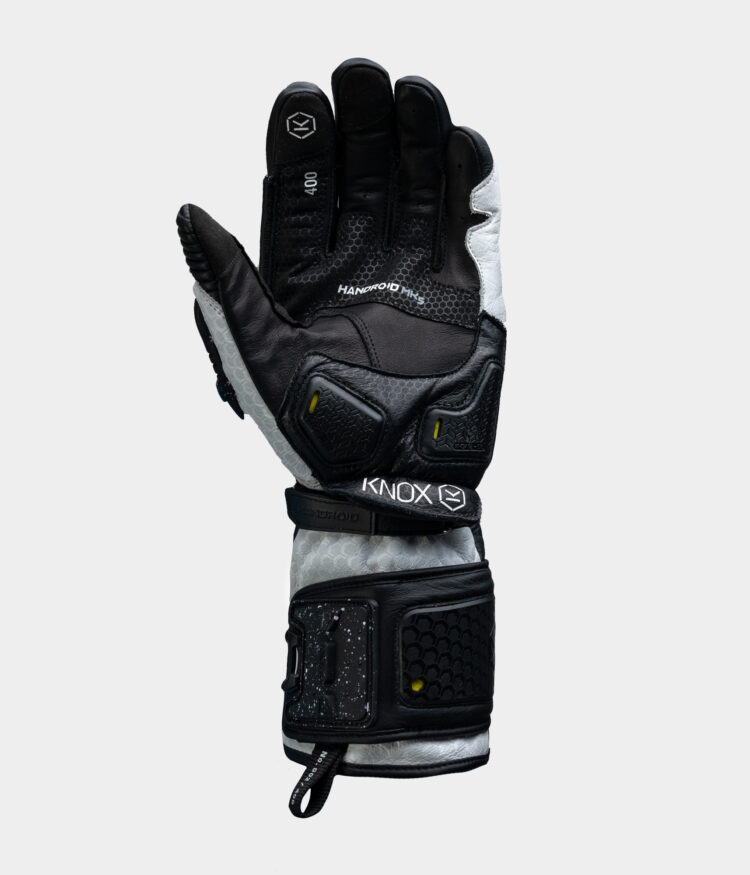 Handroid Motorcycle Gloves MK5 – B/W - Knox