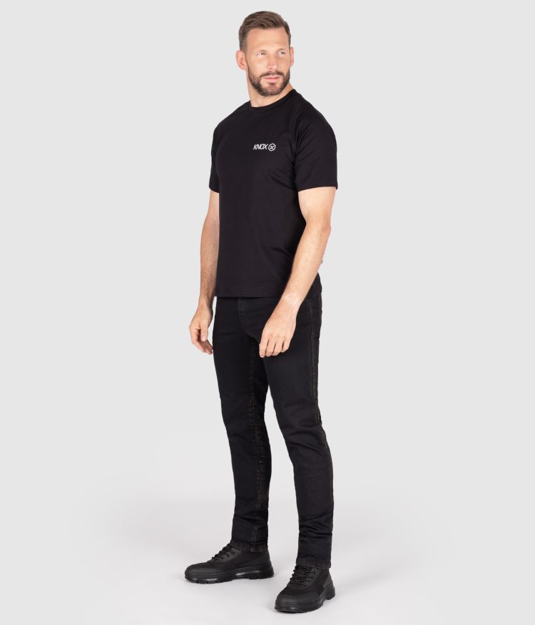 knox COLTON SLIM-TAPERED JEANS – BLACK Men's Colton Slim-Tapered Jeans – Black – Short Leg - Knox