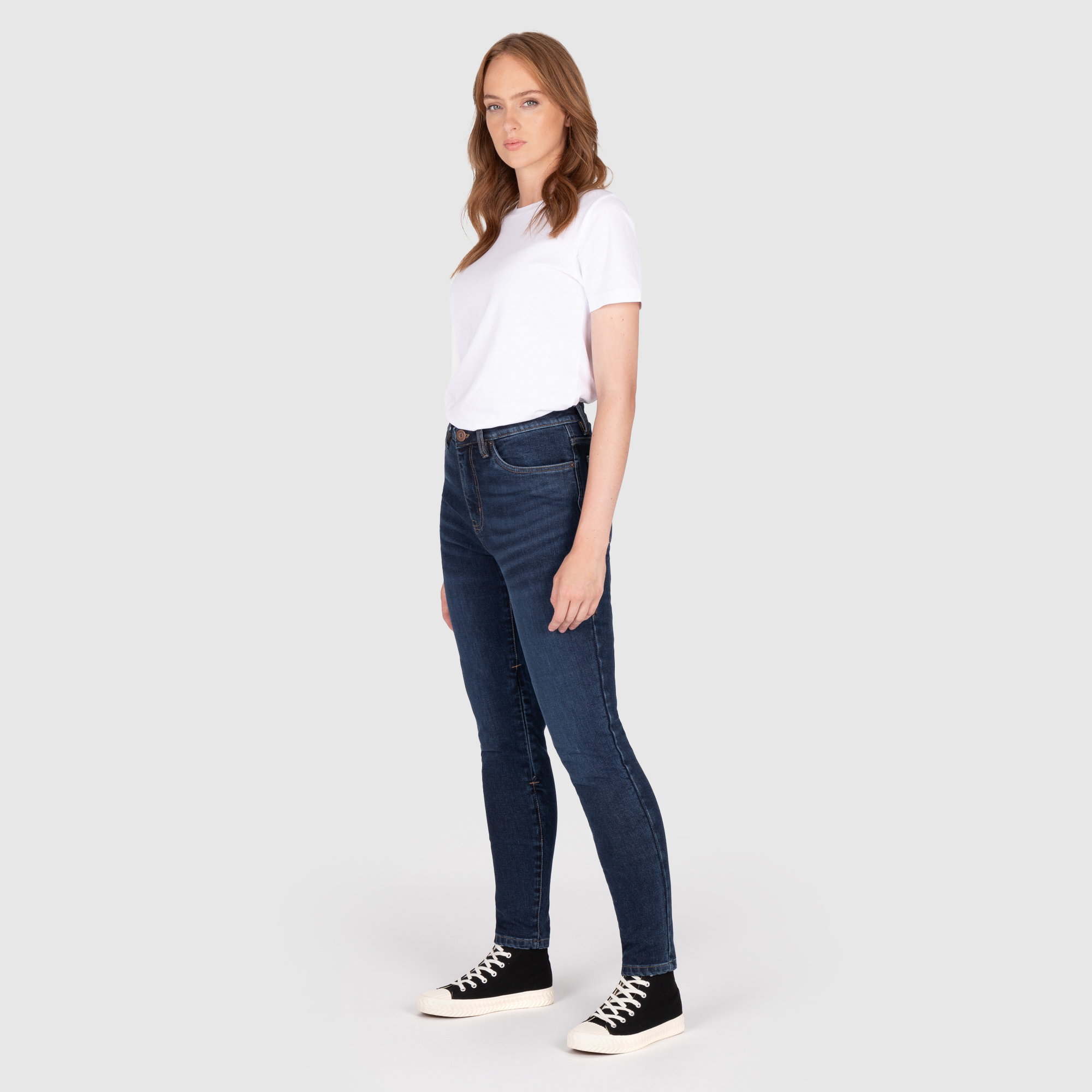 Women’s Colton Skinny-Fit Jeans – Blue – Short Leg