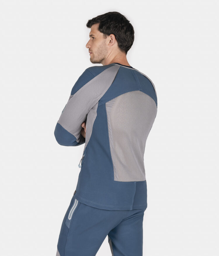 Petrol Blue - Urbane Pro Move Armoured Shirt - Mens-11