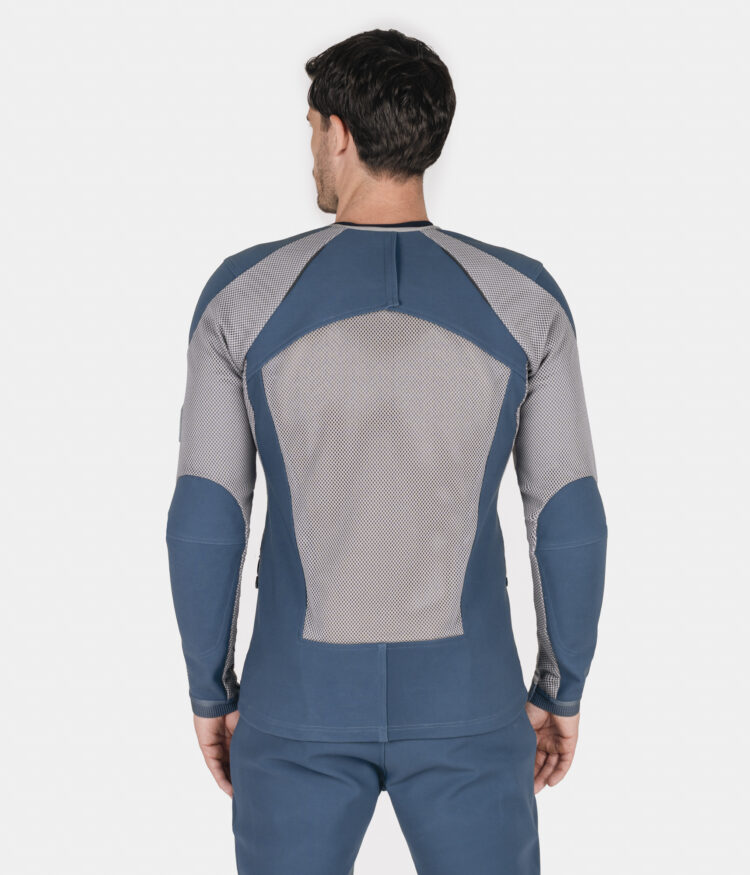 Petrol Blue - Urbane Pro Move Armoured Shirt - Mens-12