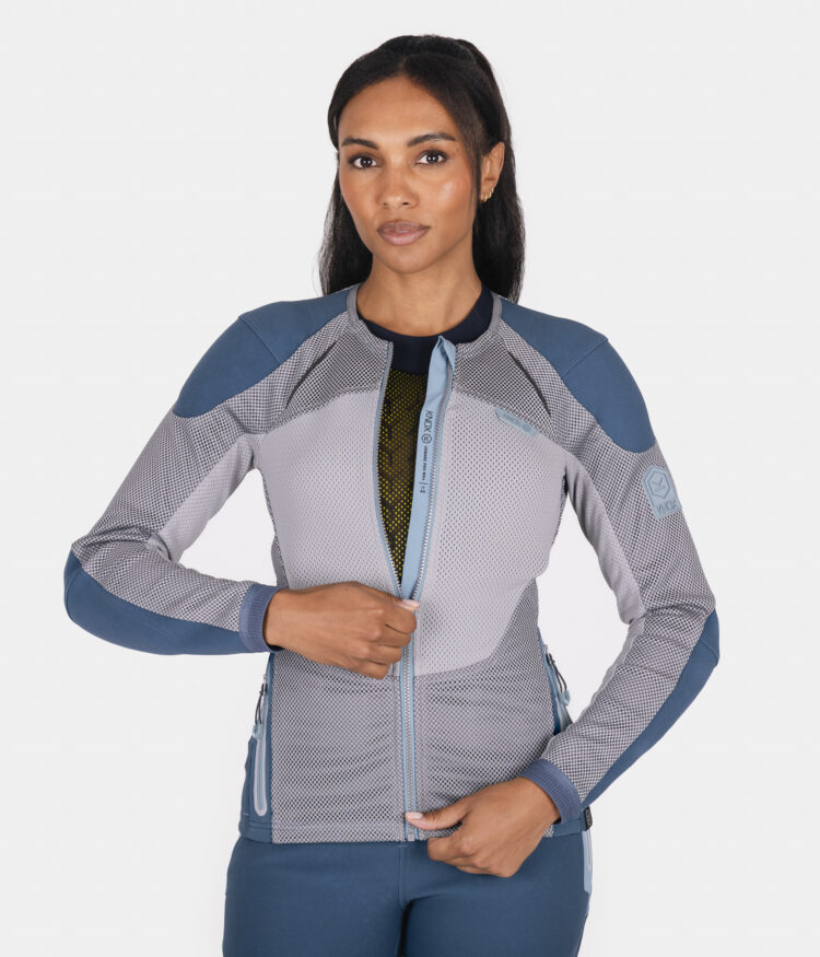 Petrol Blue - Urbane Pro Move Armoured Shirt - Womens-16