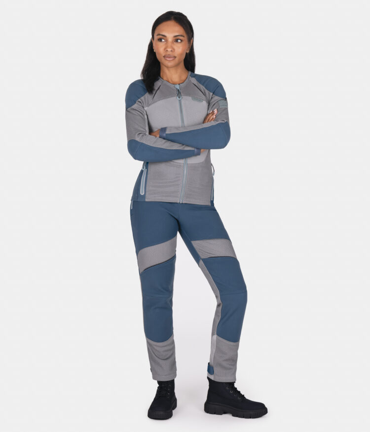 Petrol Blue - Urbane Pro Move Armoured Shirt - Womens-9