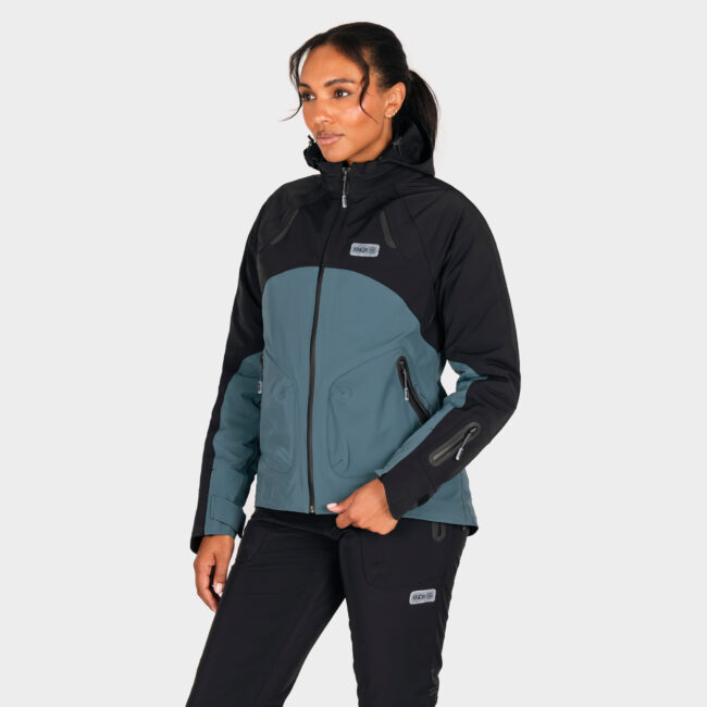 Modra Women's Waterproof Jacket - Petrol Blue